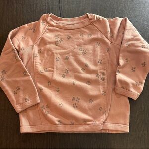 Easy Peasy Kids Pink Floral Sweatshirt Sz 5T